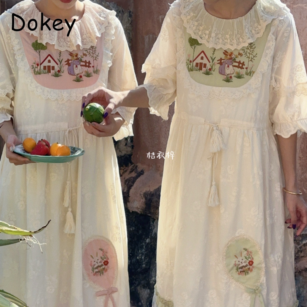 Vintage Nakış Çiçek Peri Midi  - French Vintage Floral Midi Dress incelemesi ve fiyatı