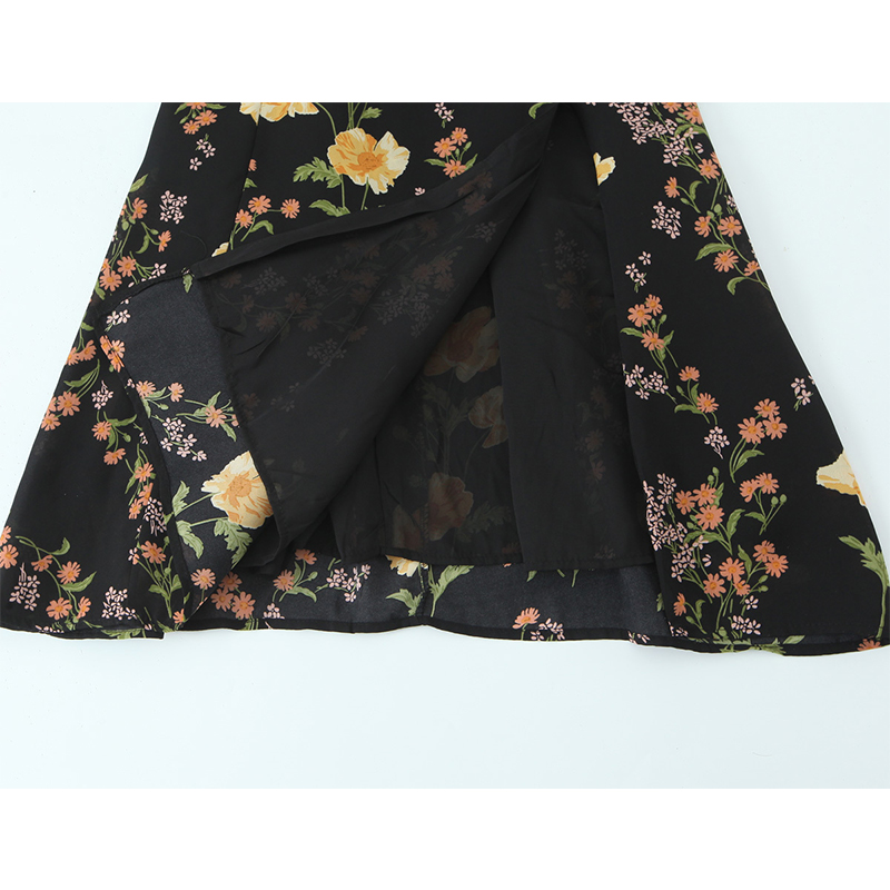 YENKYE Fransız Tarzı Vintage Ç - French Vintage Floral Midi Dress incelemesi ve fiyatı