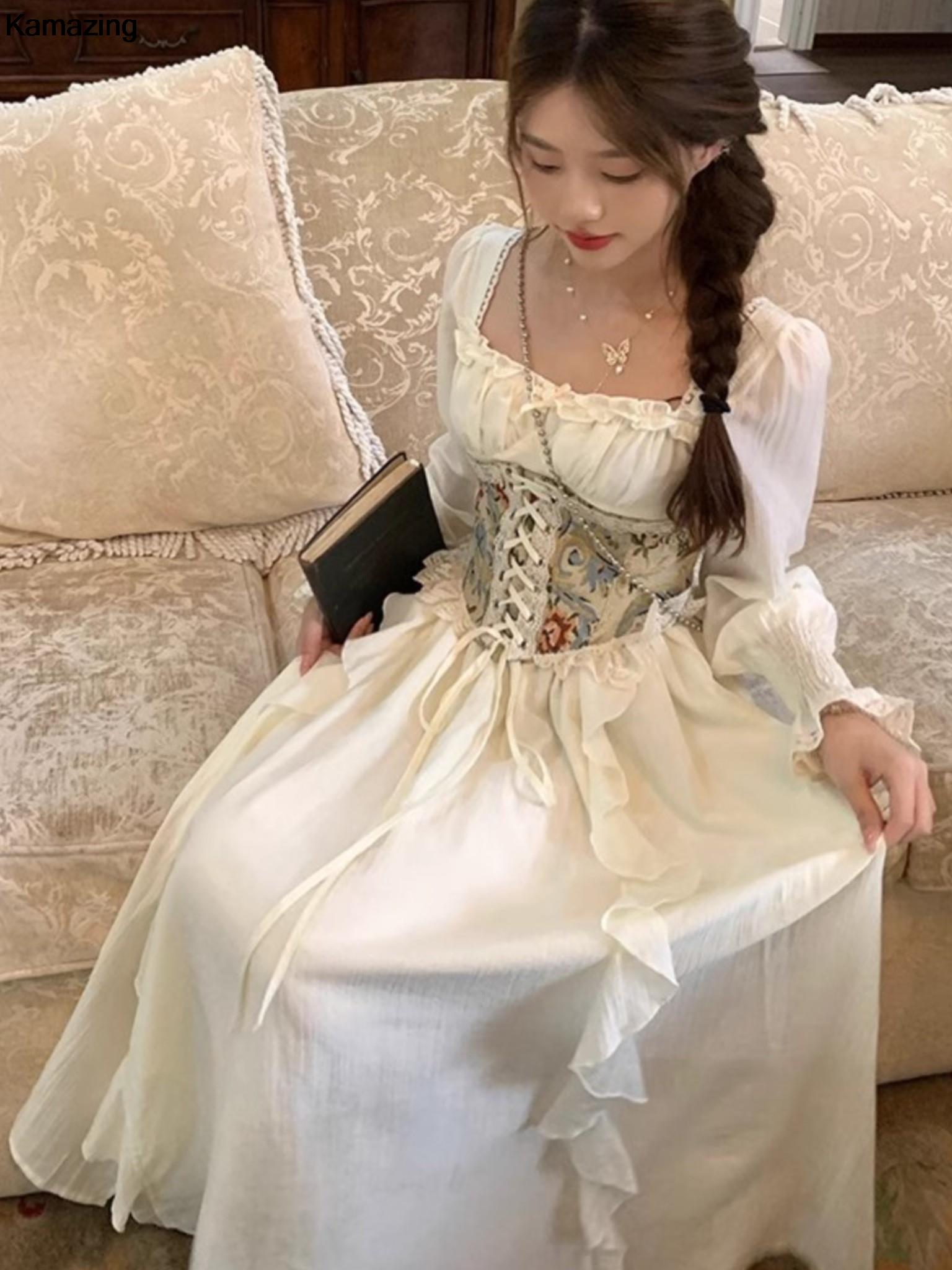 Vintage fransız korse Midi elb - French Vintage Floral Midi Dress incelemesi ve fiyatı