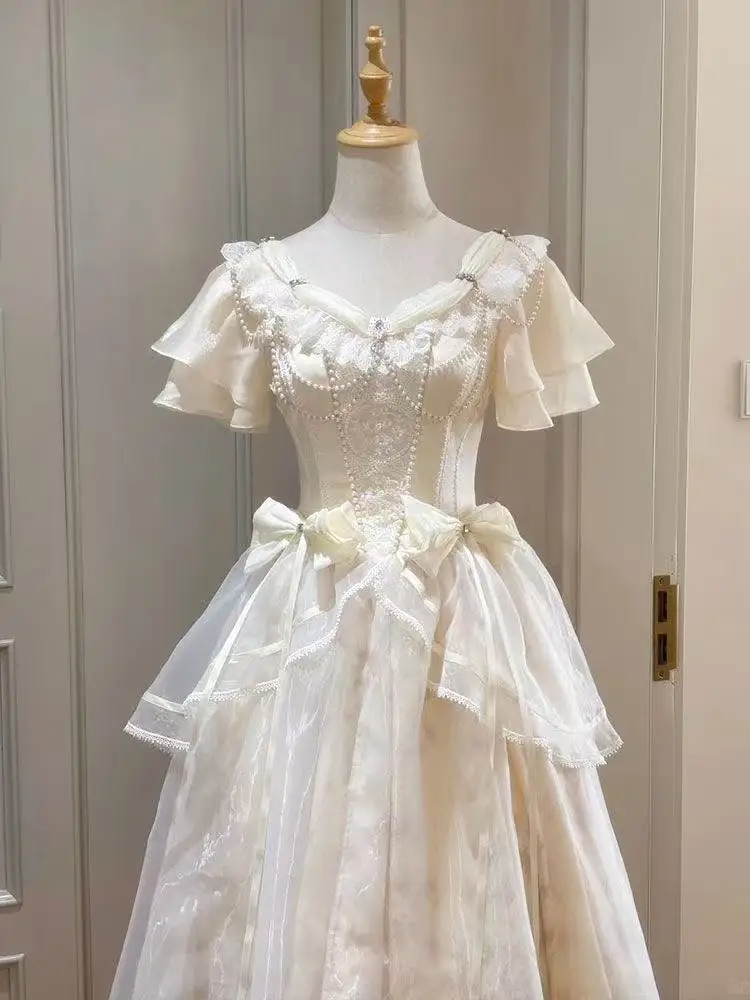 Orman Tarzı Tatlı Vintage Yay  - French Vintage Floral Midi Dress incelemesi ve fiyatı