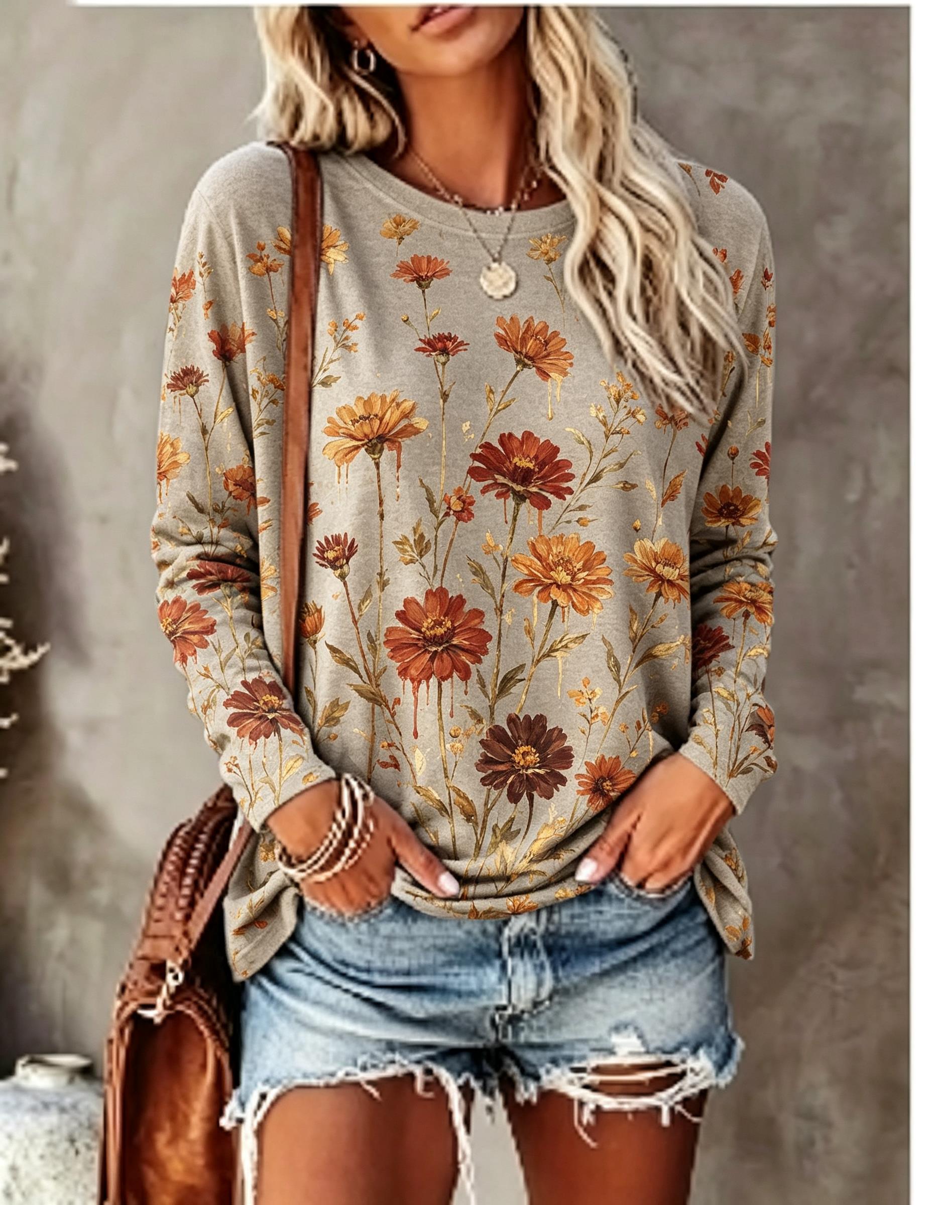 Kadın Uzun Kollu Tişört Yağlı  - Blouses incelemesi ve fiyatı