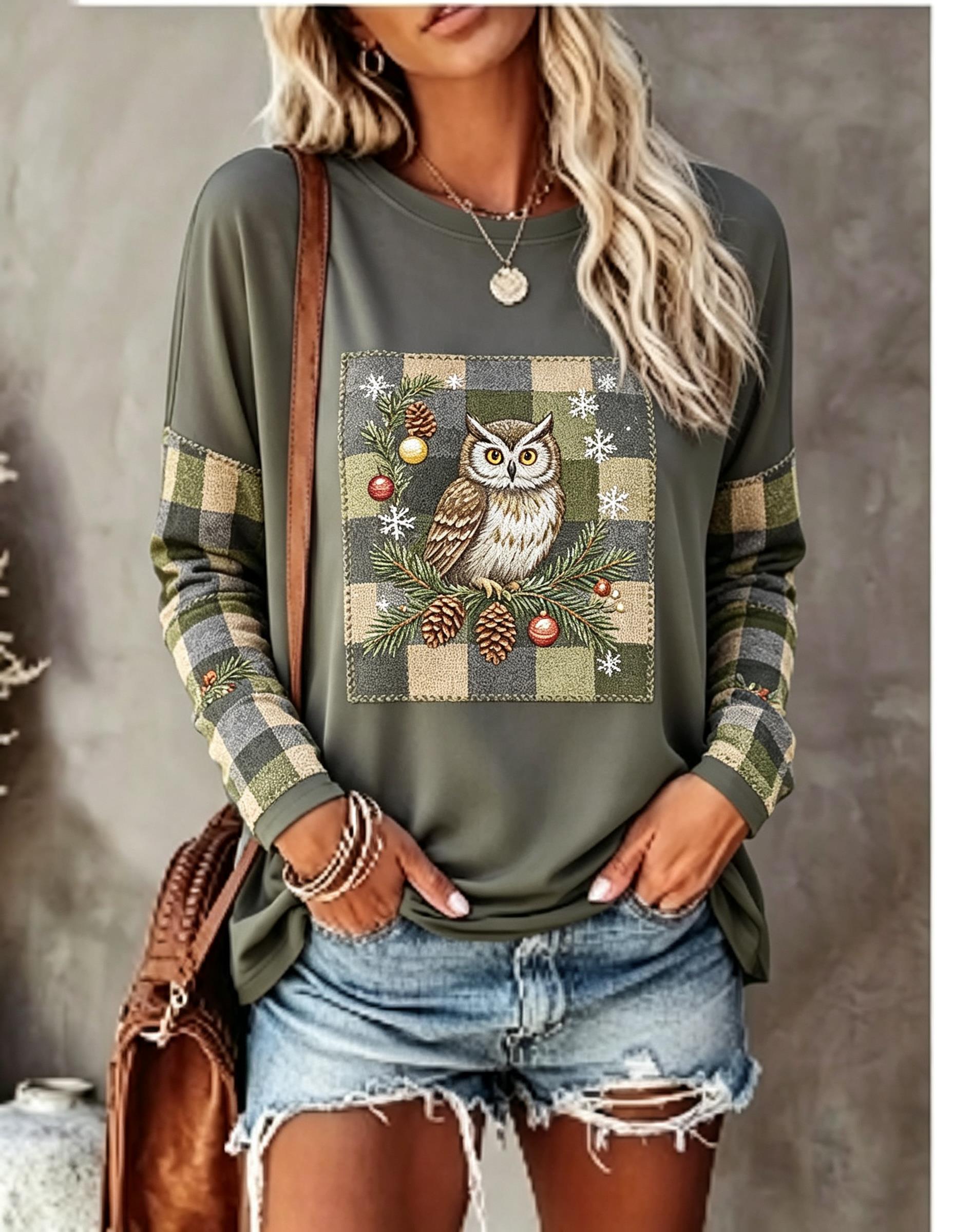 Kadın Uzun Kollu Tişört, Tilki - Blouses incelemesi ve fiyatı