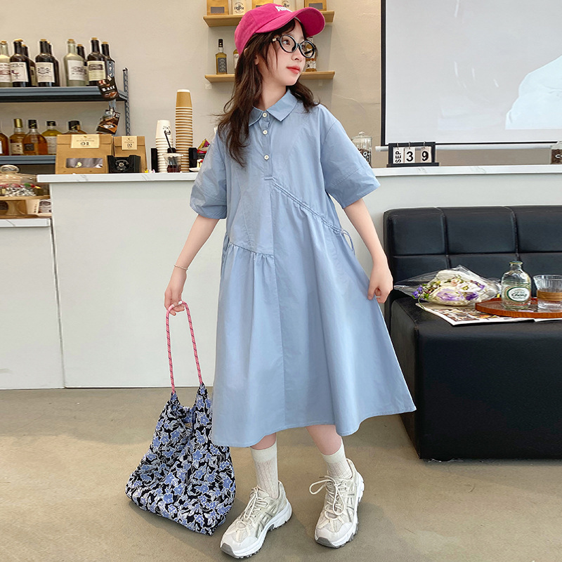 Koreli Çocuk Giyim Kız Elbise  - Korean Style A Line Shirt Dress incelemesi ve fiyatı