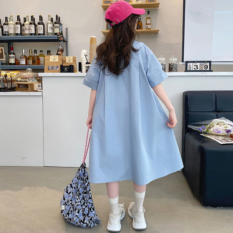 Koreli Çocuk Giyim Kız Elbise  - Korean Style A Line Shirt Dress incelemesi ve fiyatı