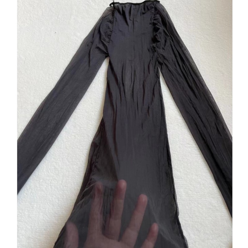 Şeffaf Pürüzsüz Seksi Bodystoc - Sexy Mesh Sheer Bodycon Dress incelemesi ve fiyatı